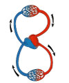 This is an illustration showing the pulmonary and systemic parts to the circulatory system.